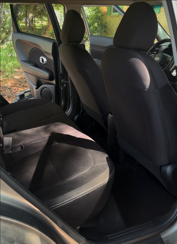 Same car seats fully cleaned after interior deep clean